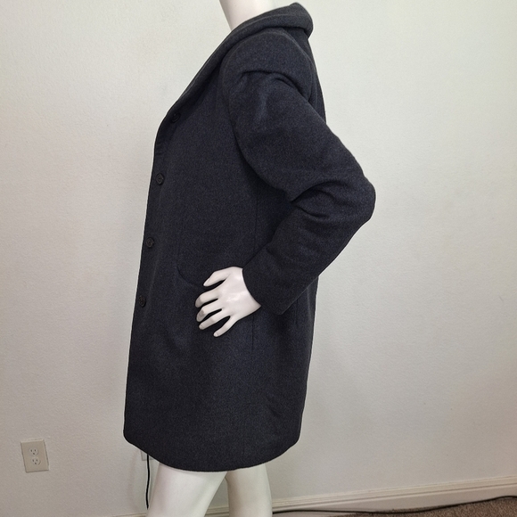 Wilfred Aritzia Gray Preppy 3 Button Pocket Wool Blend Gorpcore Coat Size XS - Picture 5 of 6